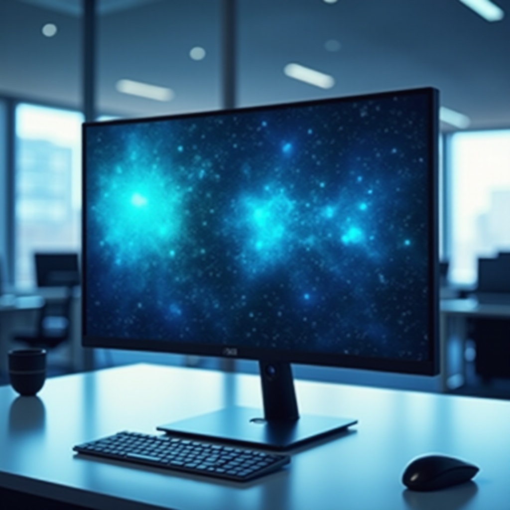 monitor cu ecran de sticlă