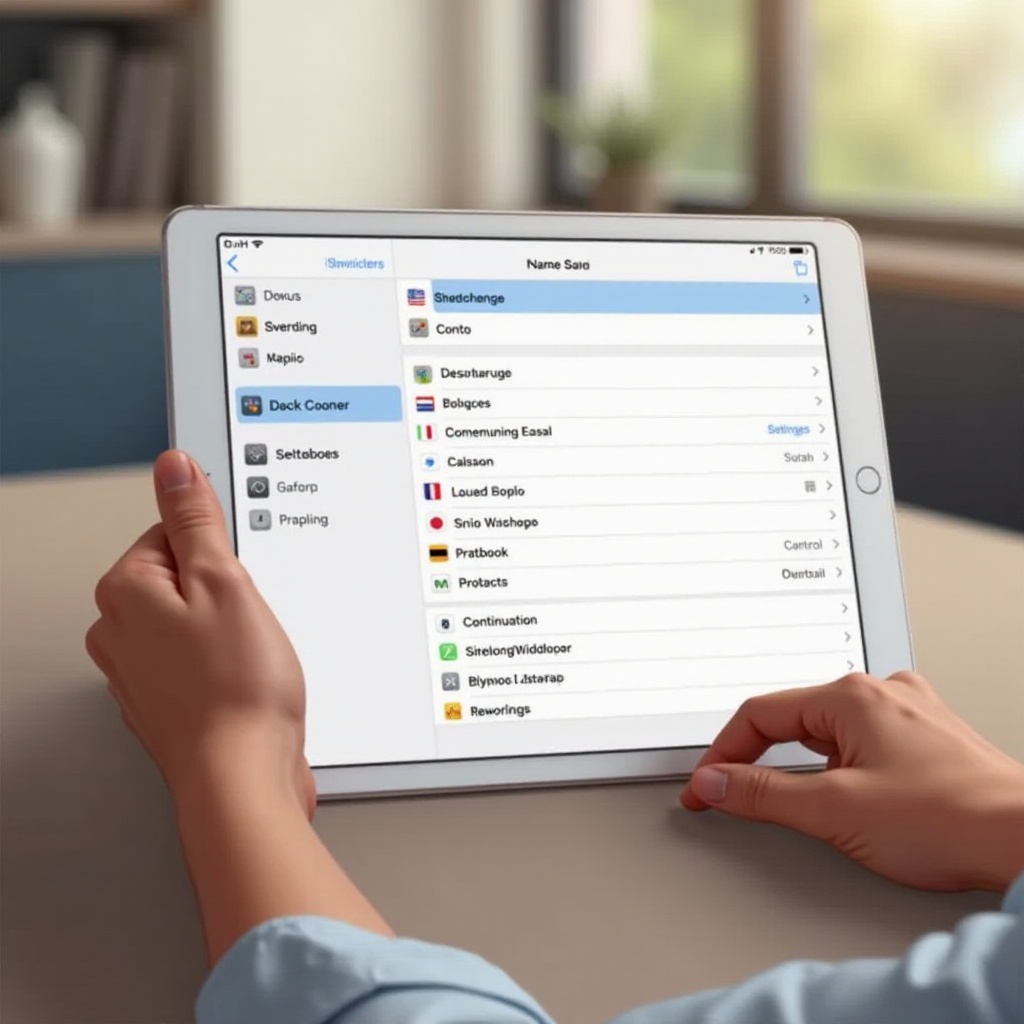 كيفية تغيير دولة الآيباد