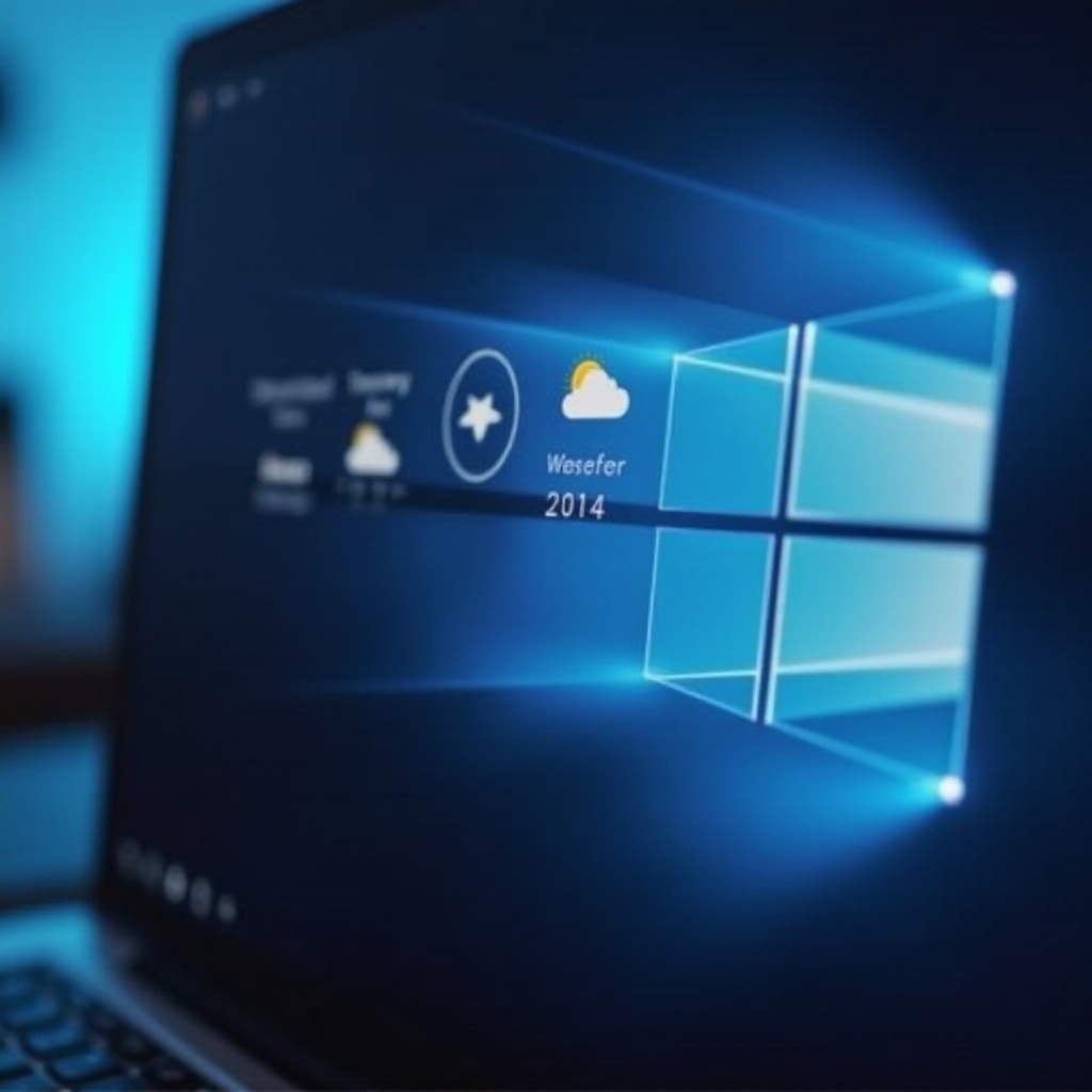 obrazovka Windows 11 má na obrazovce počasí