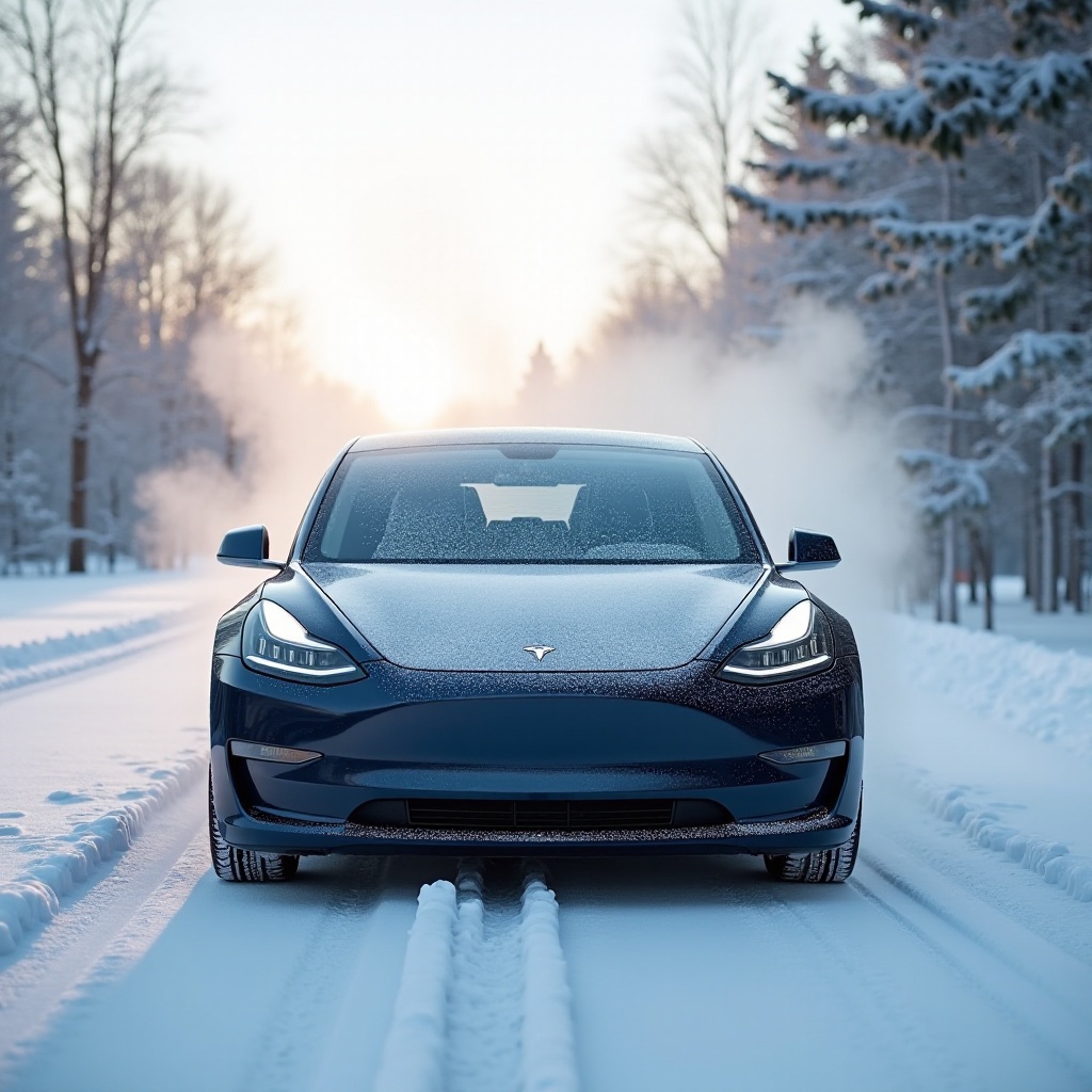 tesla drenaż baterii w zimnej pogodzie