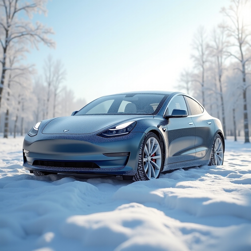 tesla cold weather battery drain