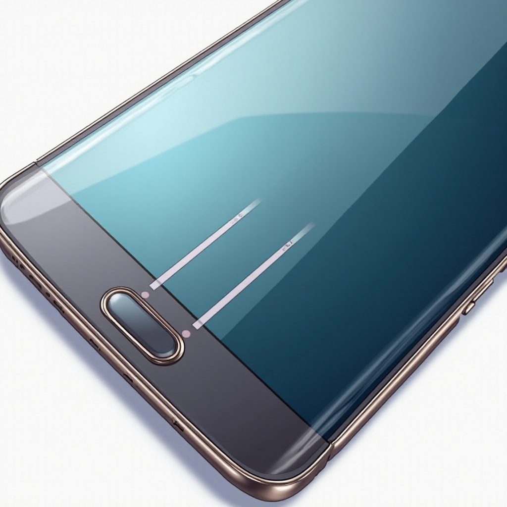 3 vertical lines at bottom of samsung phone