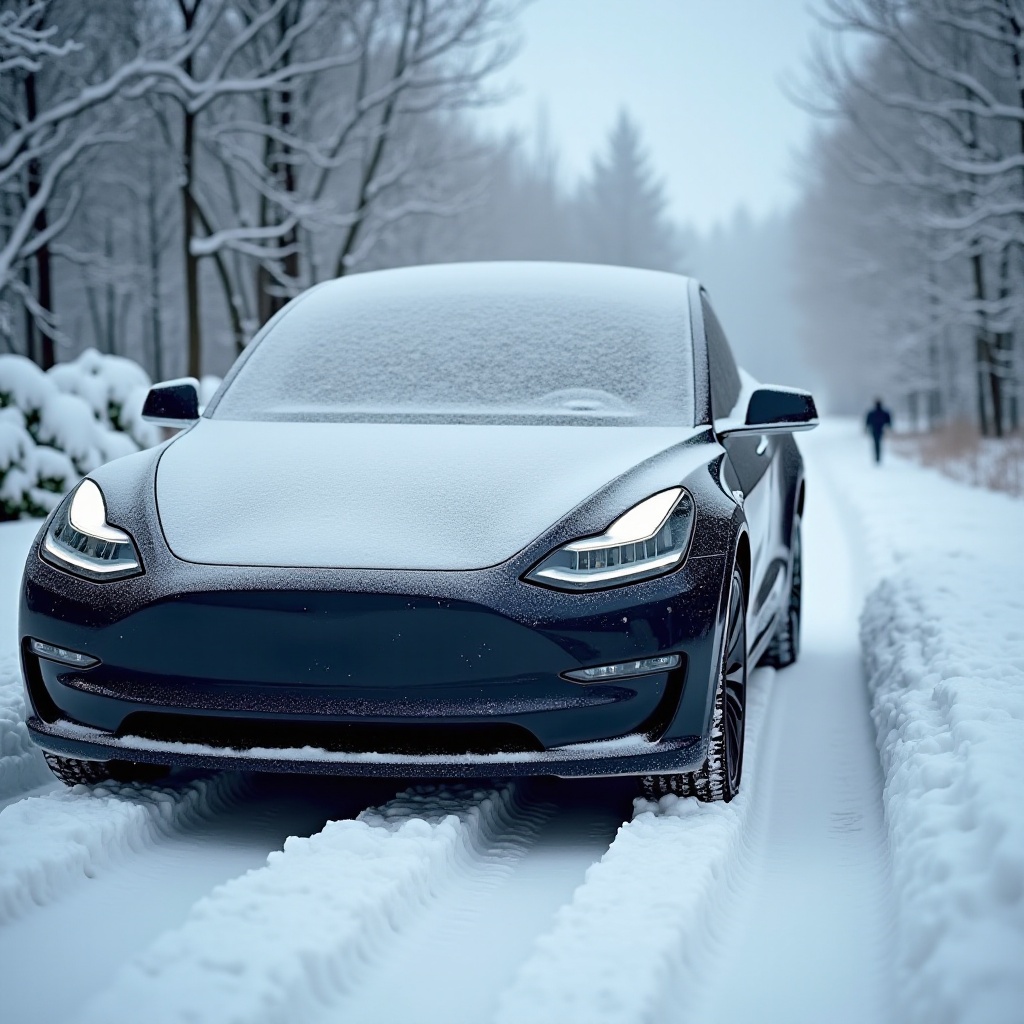 tesla cold weather battery drain
