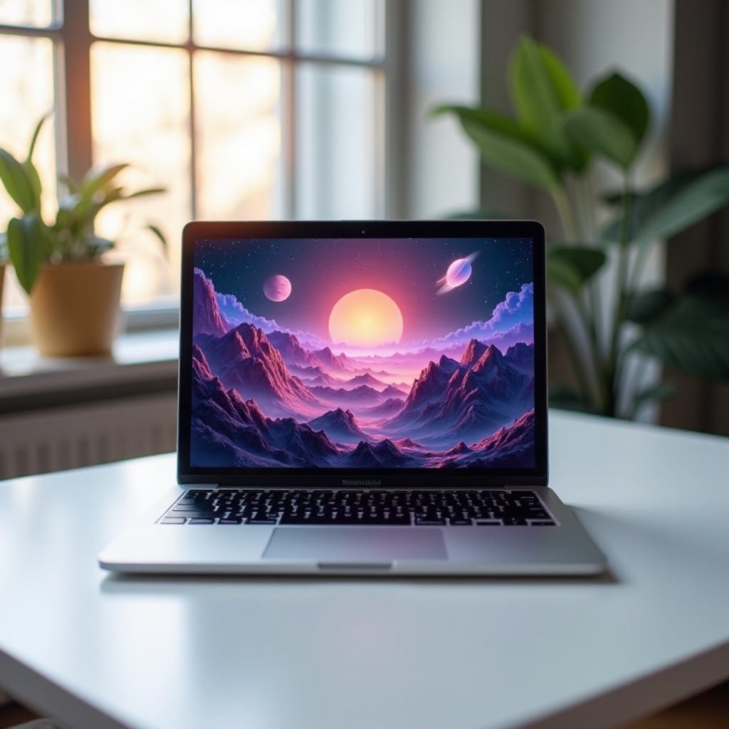 екранен предпазител сега се показва на MacBook