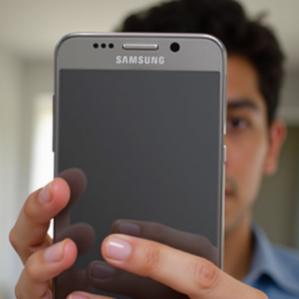 3 linii verticale în partea de jos a telefonului Samsung