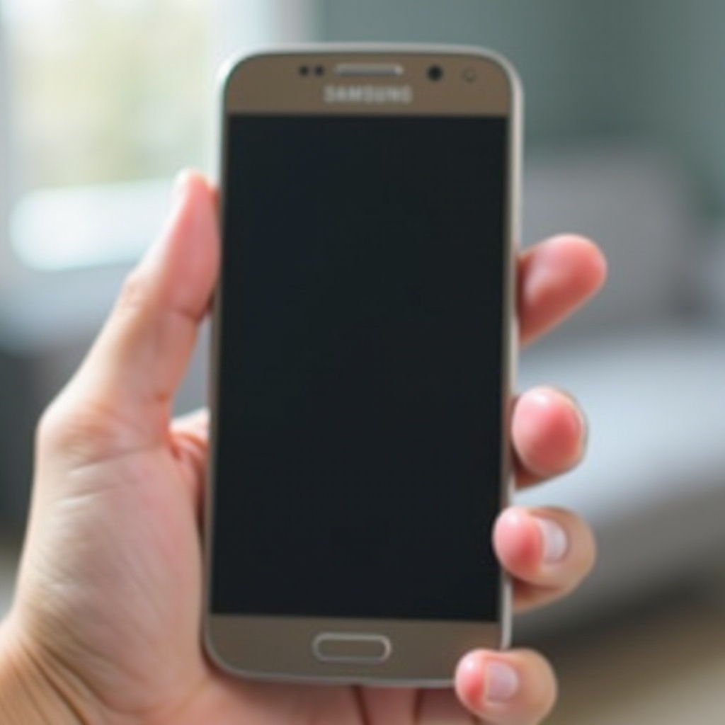 3 svislé čáry na spodní straně telefonu Samsung