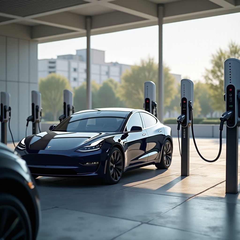 czy tesla może ładować się na dowolnej stacji ładowania EV