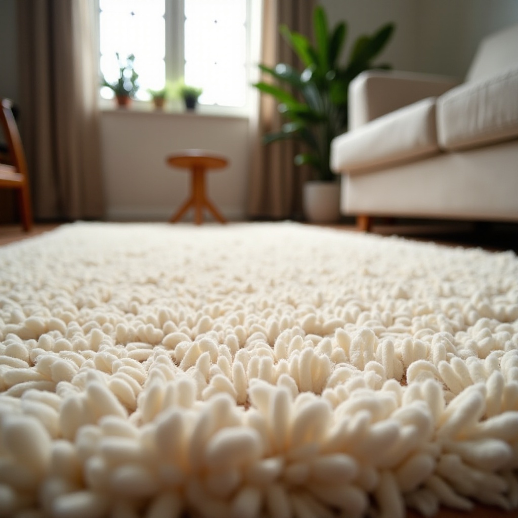 how to vacuum shaggy rug