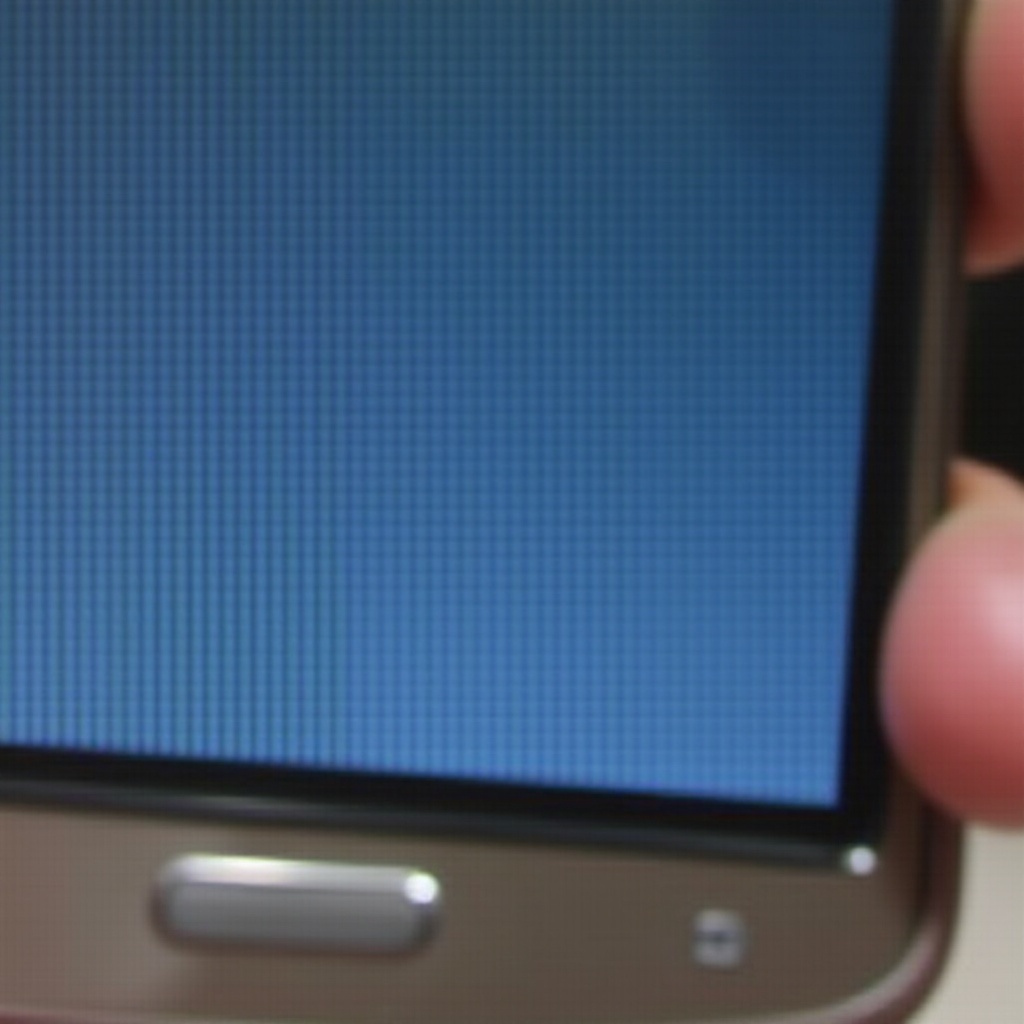 3 vertical lines at bottom of samsung phone