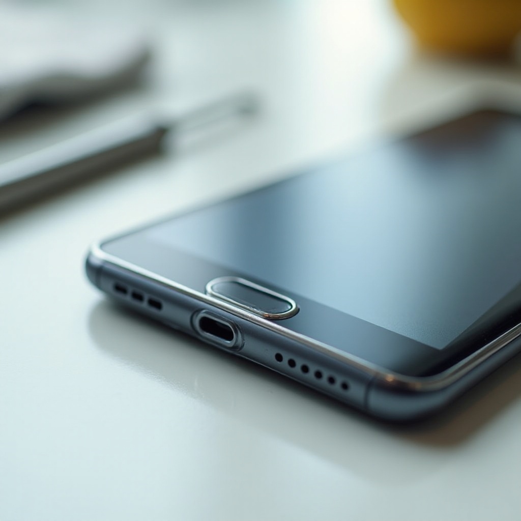 3 pionowe linie na dole telefonu Samsung