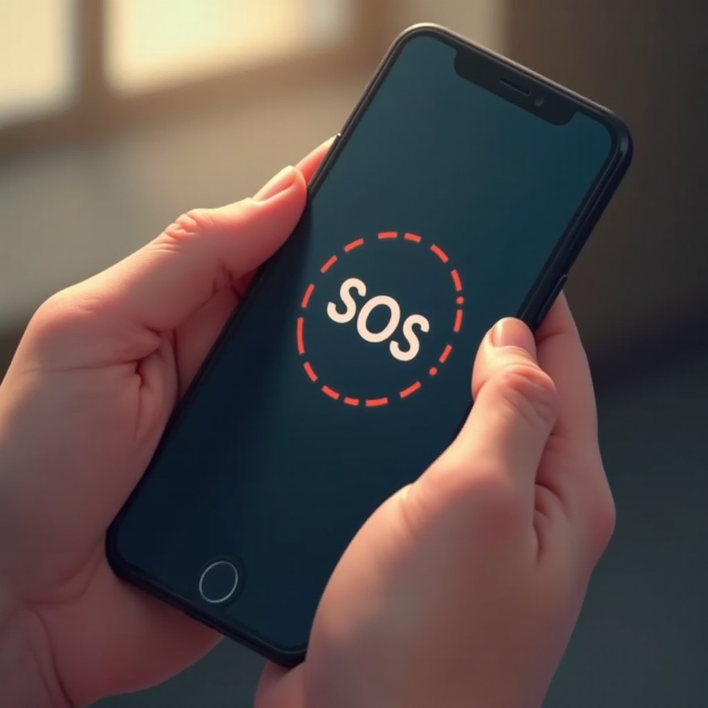как да поправя телефона си да не показва SOS