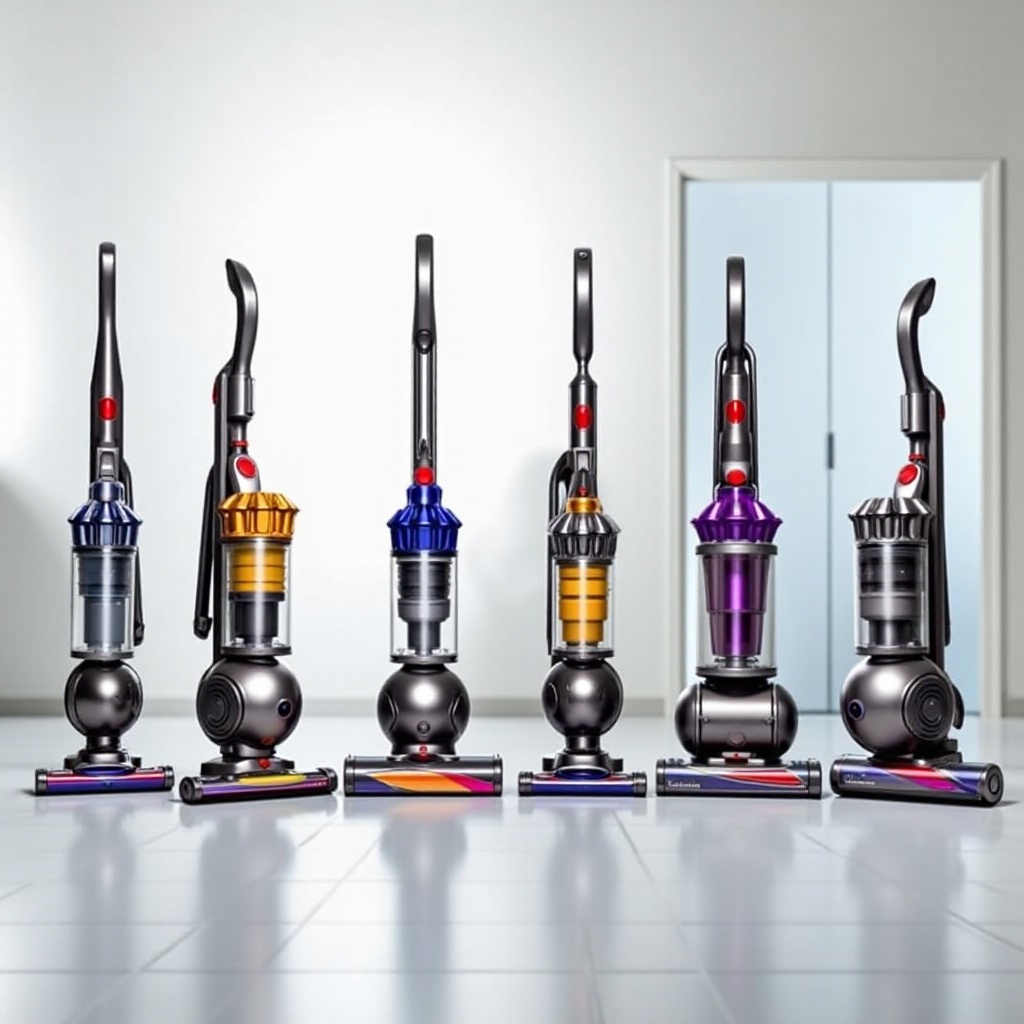 compare dyson upright vacuums