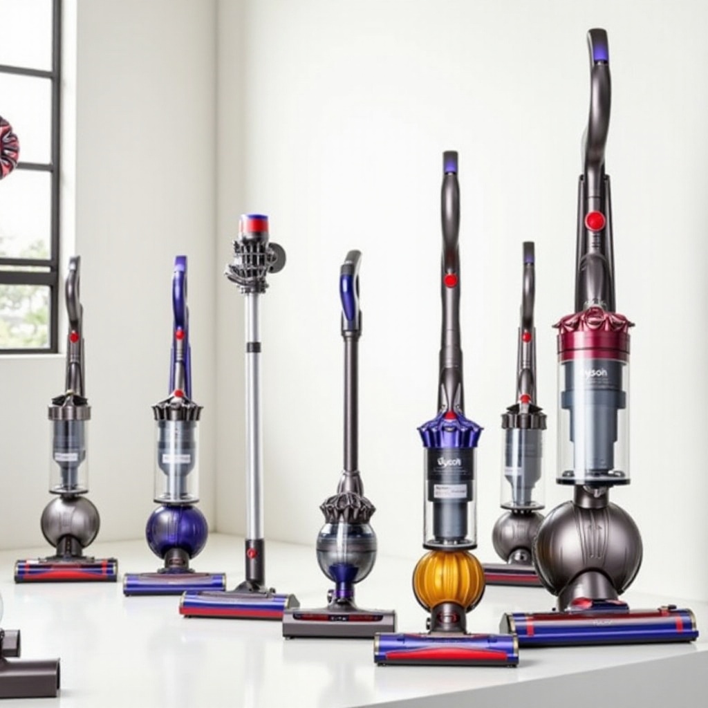 compare dyson upright vacuums