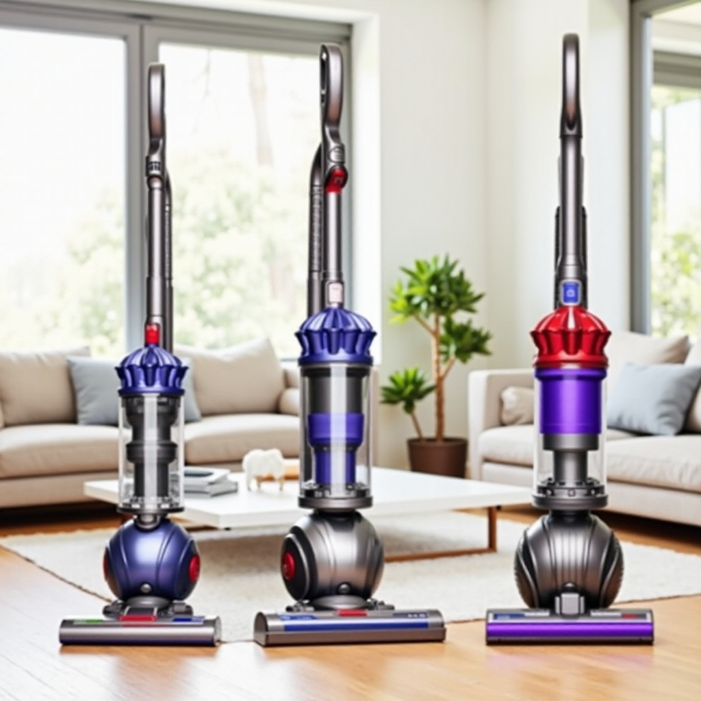 сравнете вертикалните прахосмукачки dyson