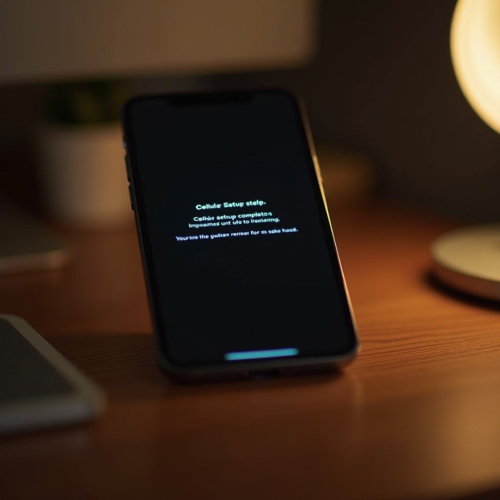 configurarea celulară completă, iPhone-ul este blocat