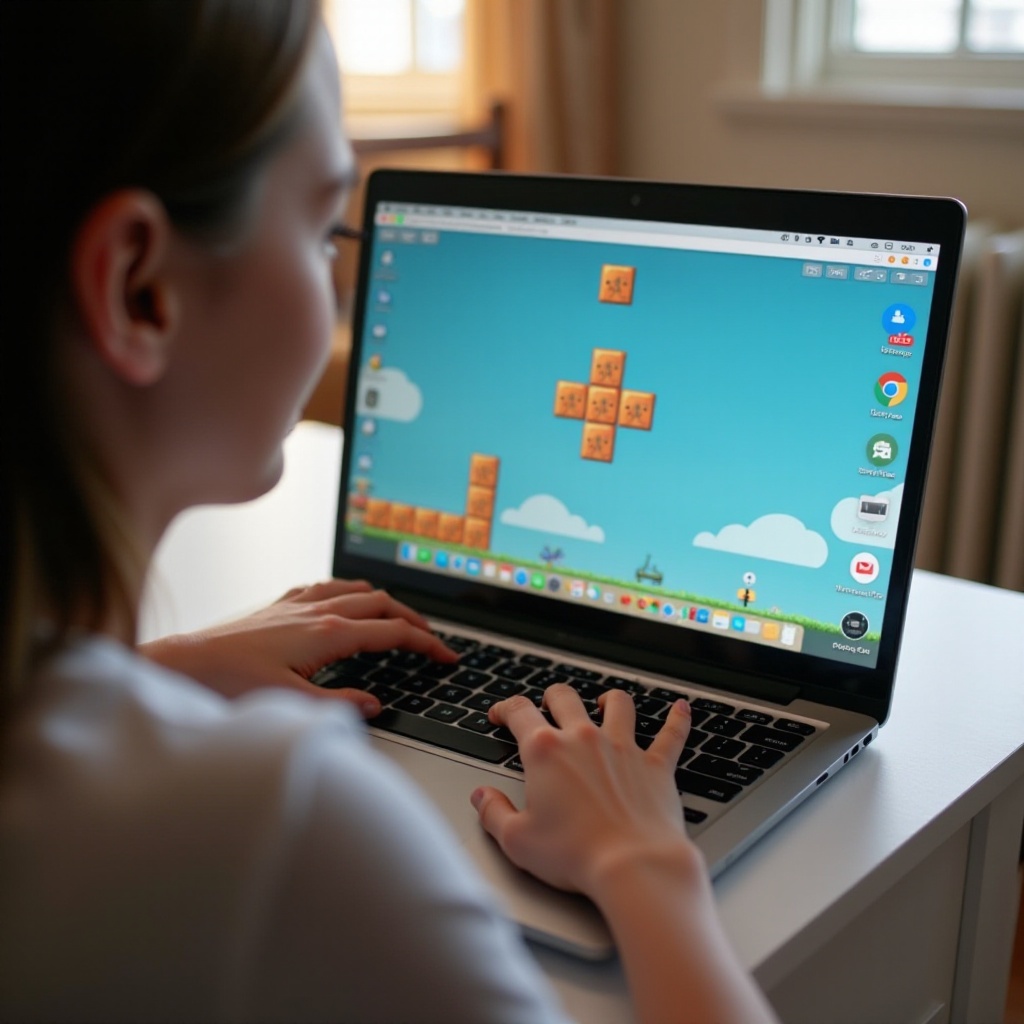 как да не включите пълен екран в bloxd.io на Chromebook